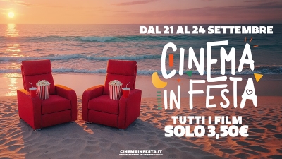 CINEMA IN FESTA DAL 21 AL 24 SETTEMBRE